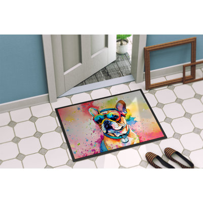 French Bulldog Hippie Dawg Doormat