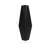 Modern Geometric Vase for Living Room Decor - Decorative Ceramic Tall Flower Vase for Table Decor or Office Desk - Black-1981942403-1981942407