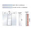 Armoire à pharmacie à miroir en aluminium encastrée ou à fixation murale 36 po x l 30 po avec tablette ouverte-2037808504-2037808502