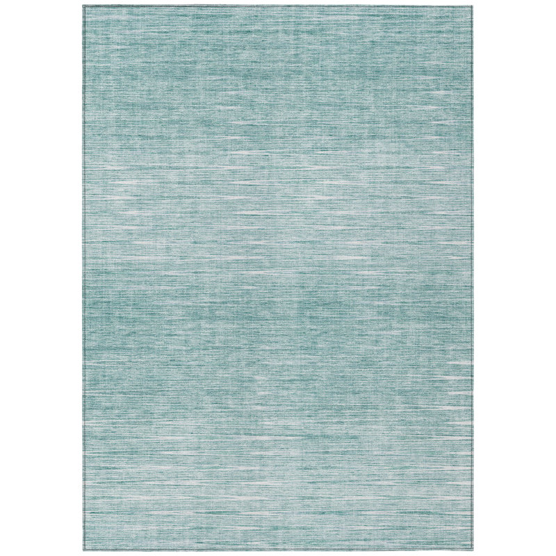 Leis Washable Ombre Indoor / Outdoor Rug, Rectangle 2'6" x 3'10"