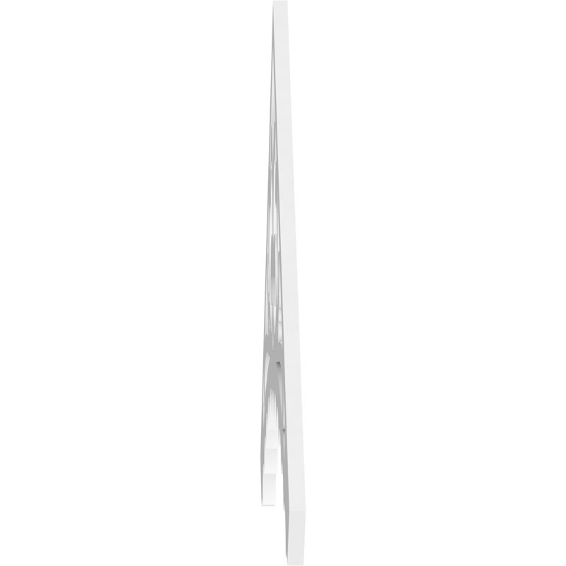 Pignon en PVC de qualité architecturale Genova, H 33 po x l 72 po x P 1 po, 11 / 12