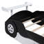Lit de course simple avec roulettes, contreplaqué de bois de pin noir, construction, rails latéraux pour la prévention des chutes, conception confortable, plateforme de 98,7 po x 41,7 po x 26,5 po-131099030