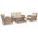Braylee 4 - Person Patio Conversation Sets with Cushions