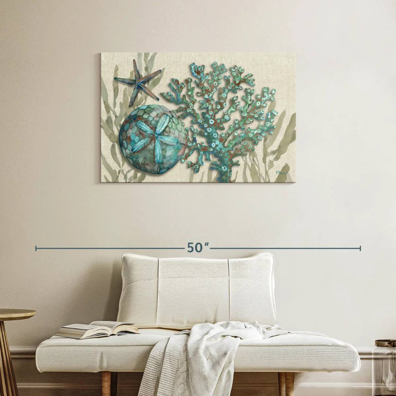 Crescent Beach Shells Horizontal, 24" H x 36" W