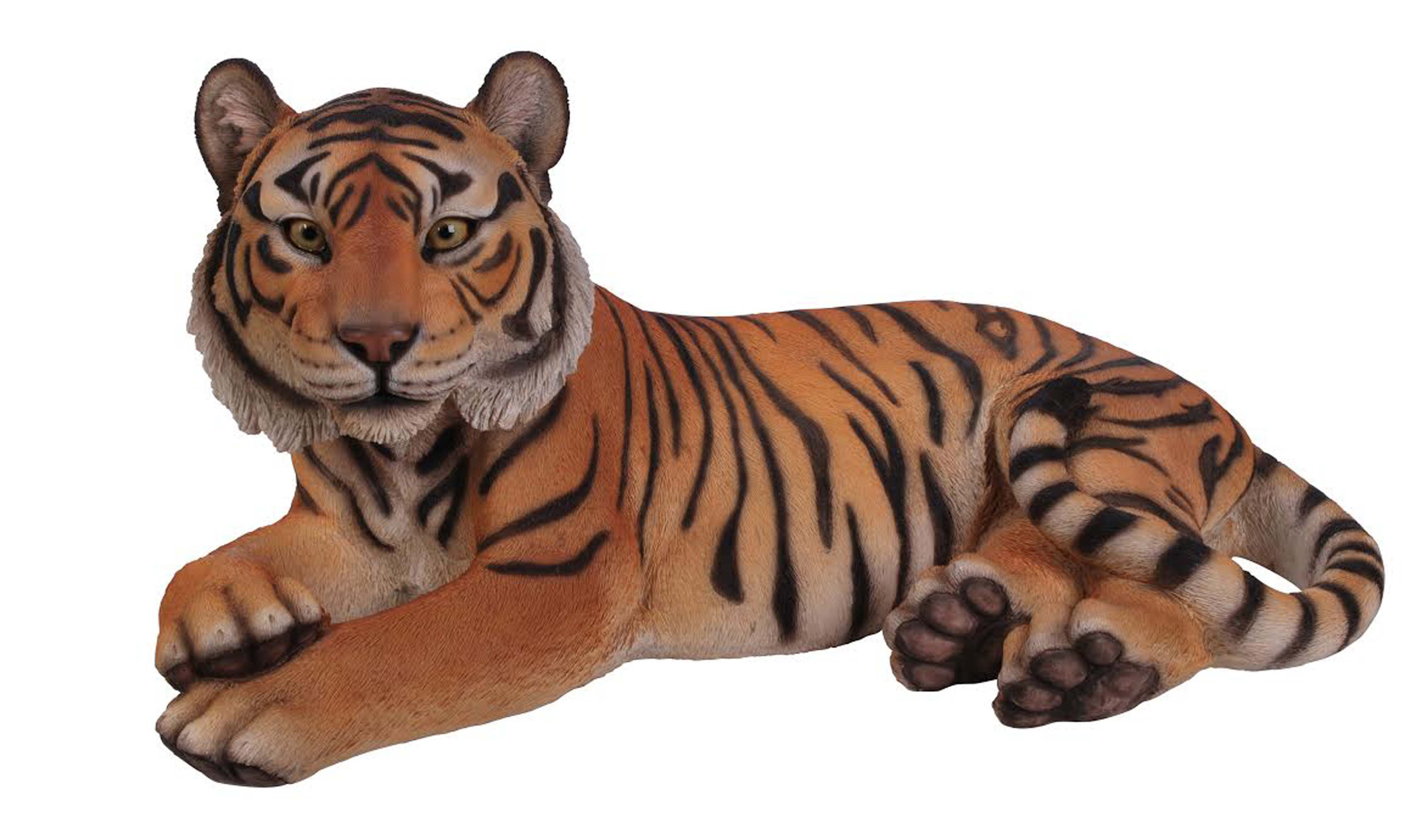 Bengal Tiger Running 3D Printed Miniature Figurine 