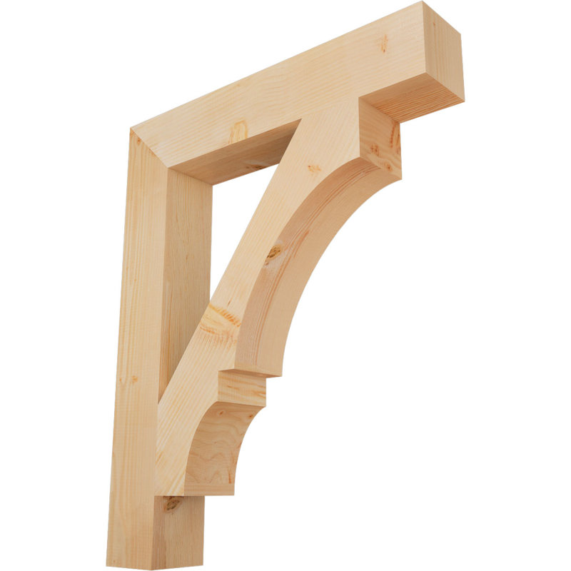 Support de bloc Balboa, L 5 1/2 po x P 34 po x H 42 po, Sapin de Douglas lisse
