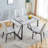 5-Piece Dining Table Chairs Set, Rectangular Dining Room Table Set For 4
