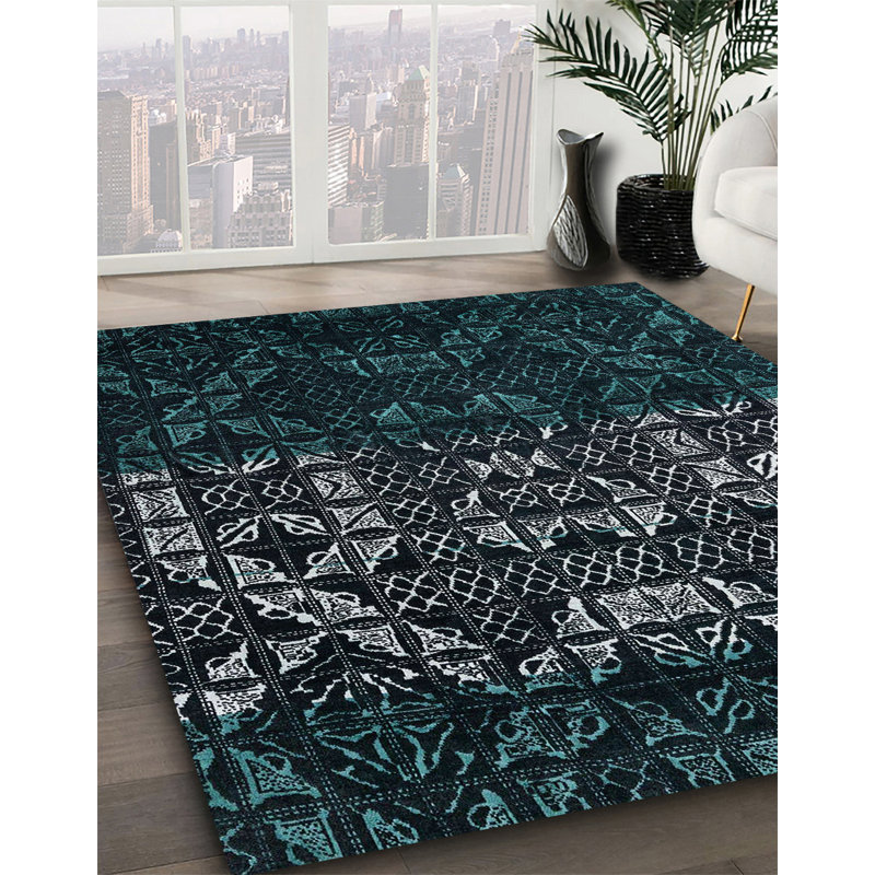 Abstract Indoor Rug, Square 7'