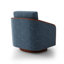 Upholstered Swivel Barrel Chair-1053755035