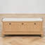 Banc de rangement relevable avec coussin et 3 tiroirs-126594286