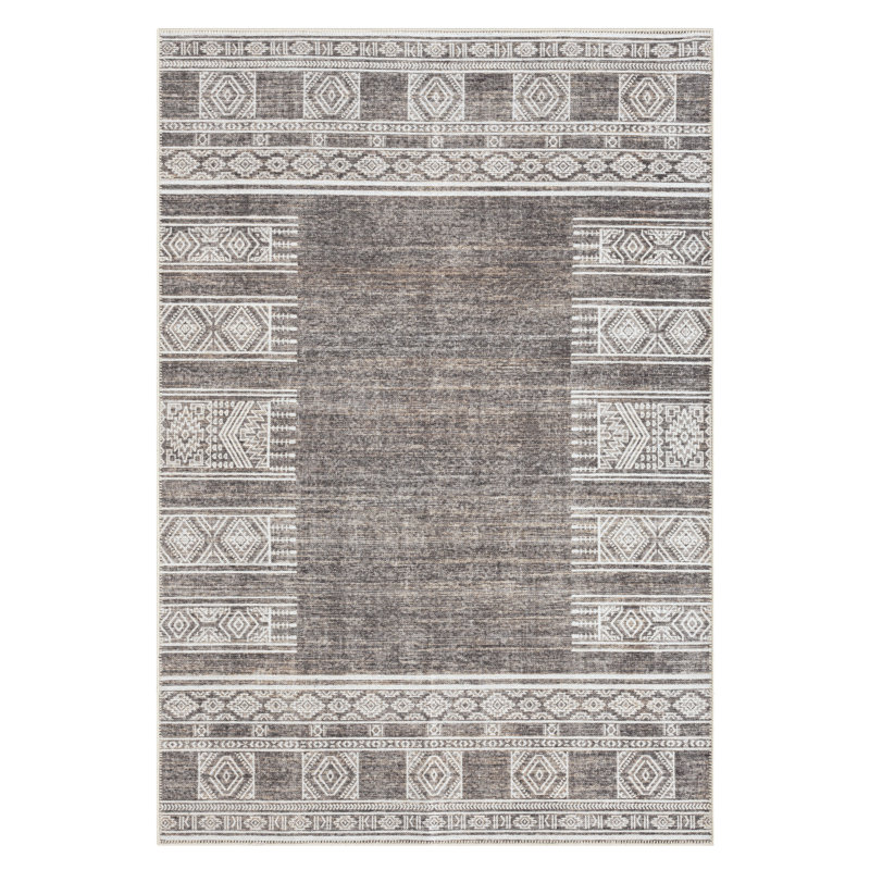 Grajeda Washable Oriental Indoor Rug, Rectangle 8' x 10'