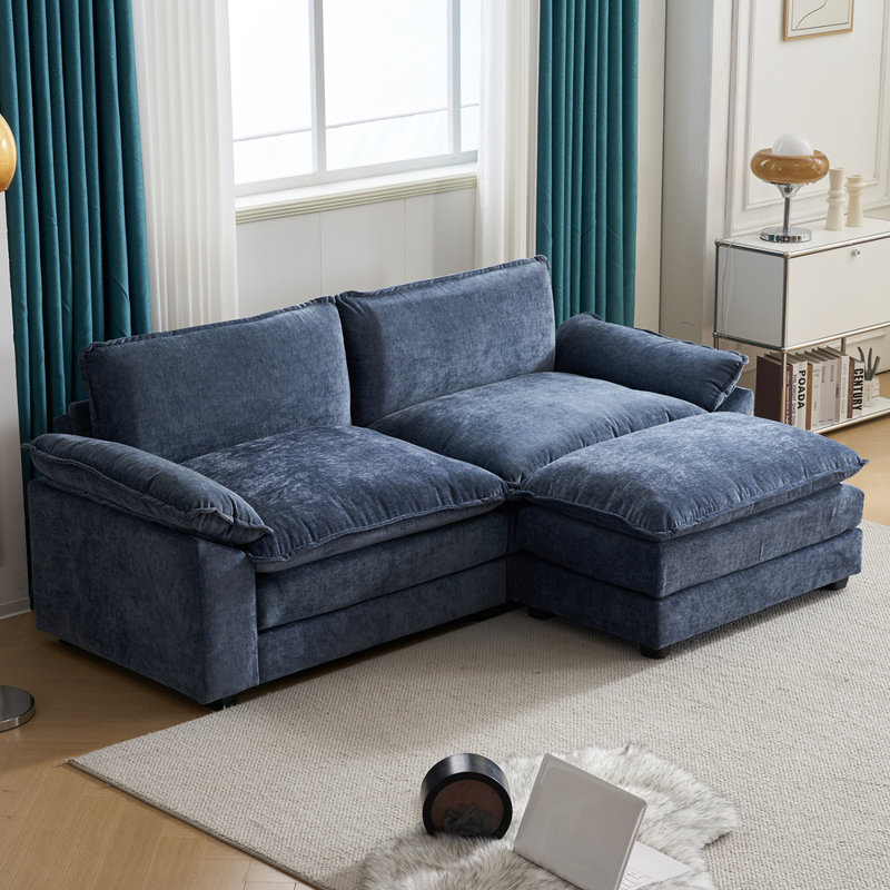 Avrilynn85.4" Loveseats Sofa with Ottoman