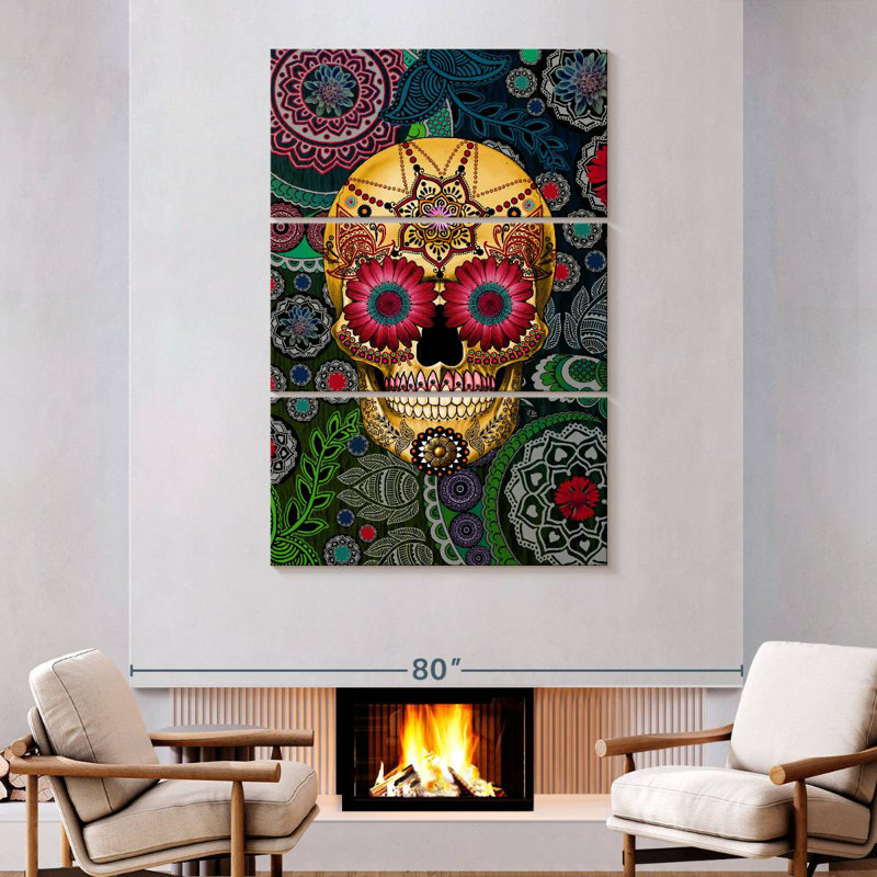 Kerner Sugar Skull Paisley Garden
