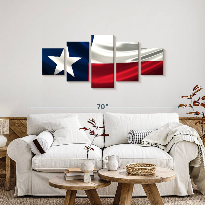Windy Texas Flag, 24" H x 55" W