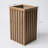 Square Grove Column Planter - Medium Brown-766357478