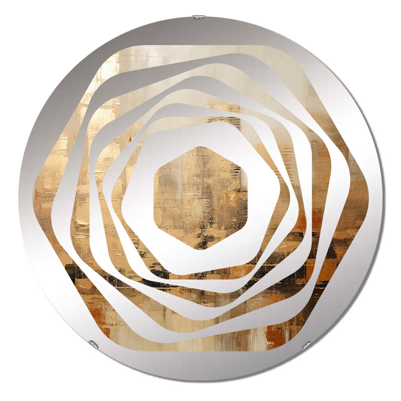 Garette - Miroir décoratif Amorphe, 23,6 po x 23,6 po