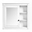 Armoire de rangement murale avec miroir