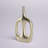 Modern Aluminum Metal Vase with Sculptural Openwork Design.-591239935