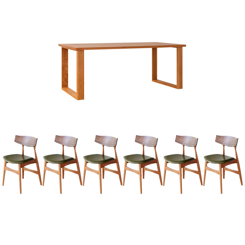 Ensemble de salle à manger L 70,87 x l 33,46, H 33,46 po x l 70,87 po x P 29,53 po