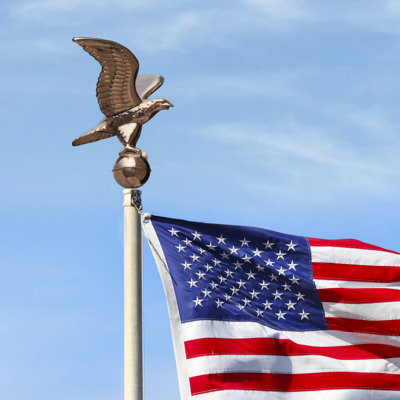 Copper Adjustable Garden Flagpole