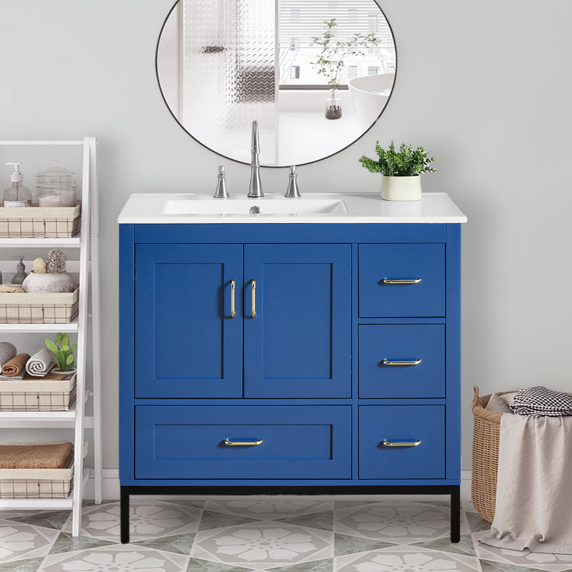 Yafa Premium Stylish Bathroom Vanity with Ample Storage - Wayfair Canada