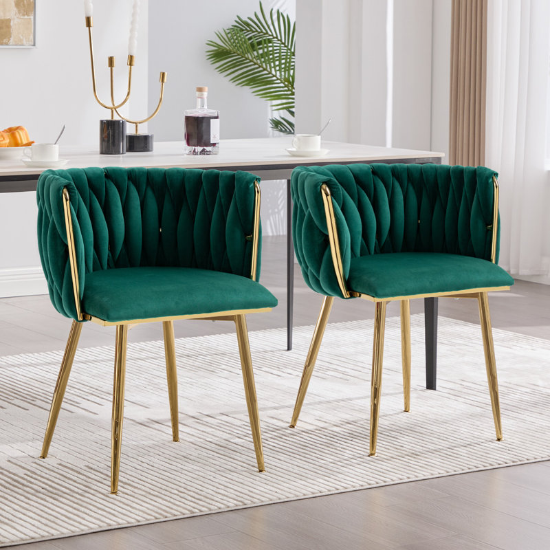 Fauteuils de salle à manger Landreneau, Emerald