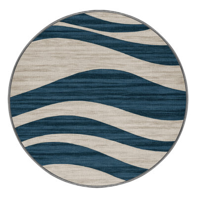  Tapis côtier lavable Wave Abstraction Elite