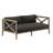 Northlake Outdoor Teak Loveseat In Weathered Gray Flint-123103159
