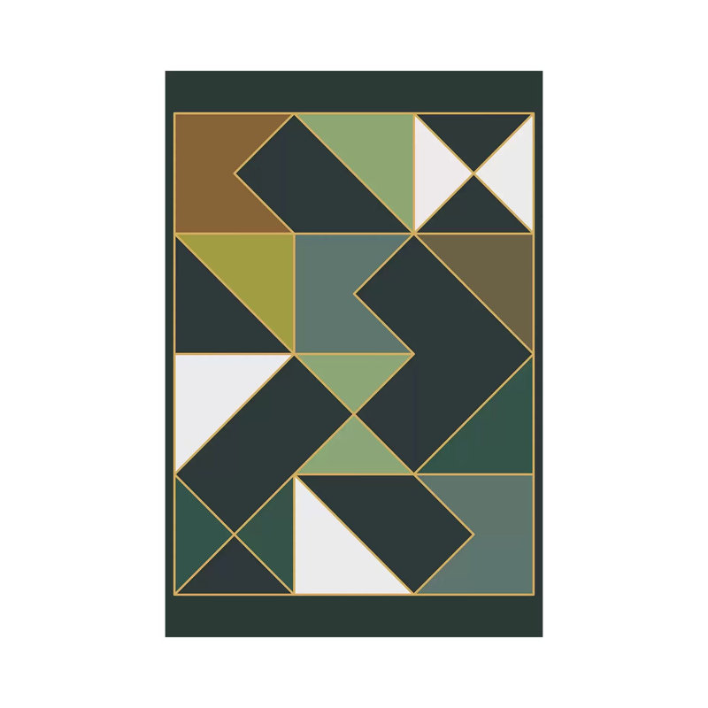 Deco Geometric II - Print on Canvas, 20.32 cm H x 30.48 cm W, Wrapped Canvas