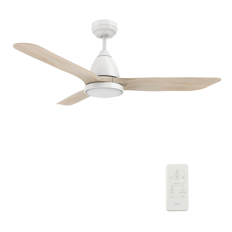 Koa 52'''' Smart Ceiling Fan With Remote, Light Kit IncludedWorks With Google Assistant And Amazon Alexa,Siri Shortcut.