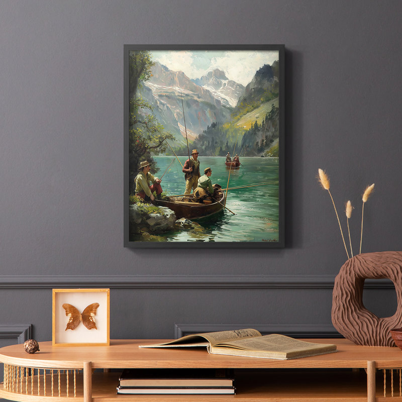 NAUTICAL Series DLXIX - Impression encadrée de qualité supérieure - Prêt à accrocher - Aucun clou requis, Noir
