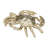 Kearria 7" W Handmade Aluminum Crab Figurine-1268582467
