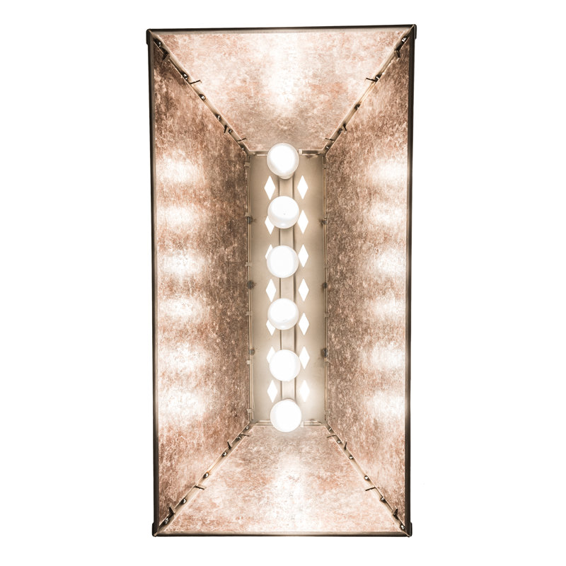 Rustic Lodge 6 - Light Pendant, Industrial Steel