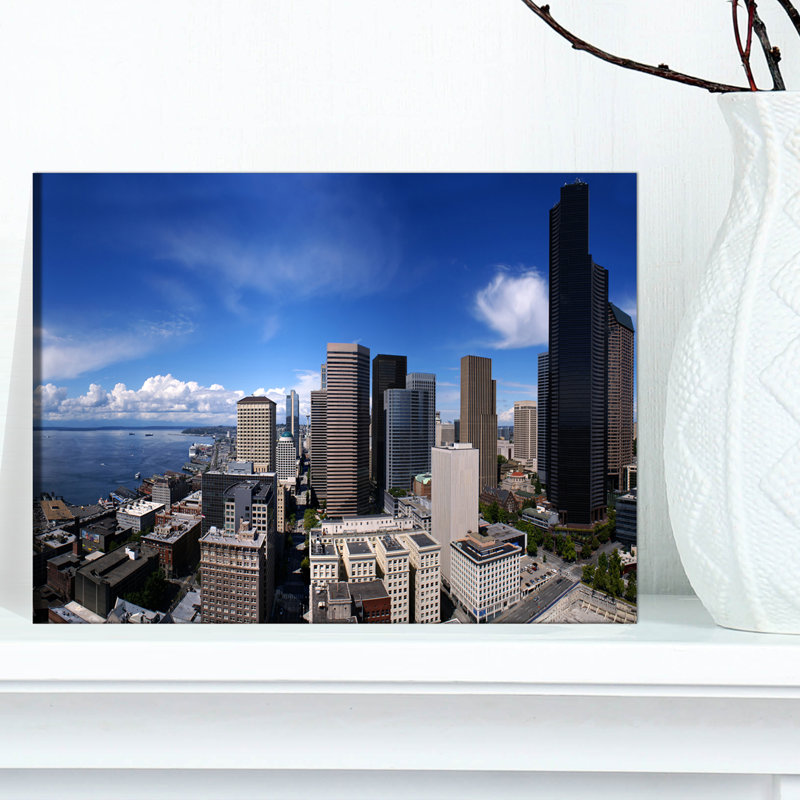 « seattle du centre-ville from smith », reproduction de photo sur toile tendue, H 8 po x l 12 po
