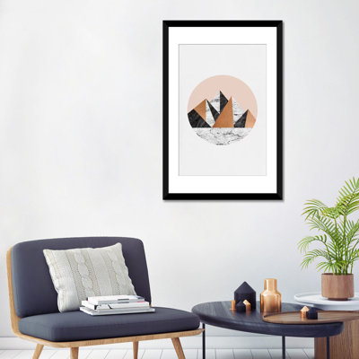 «Geo Landscape Circle», impression sur toile