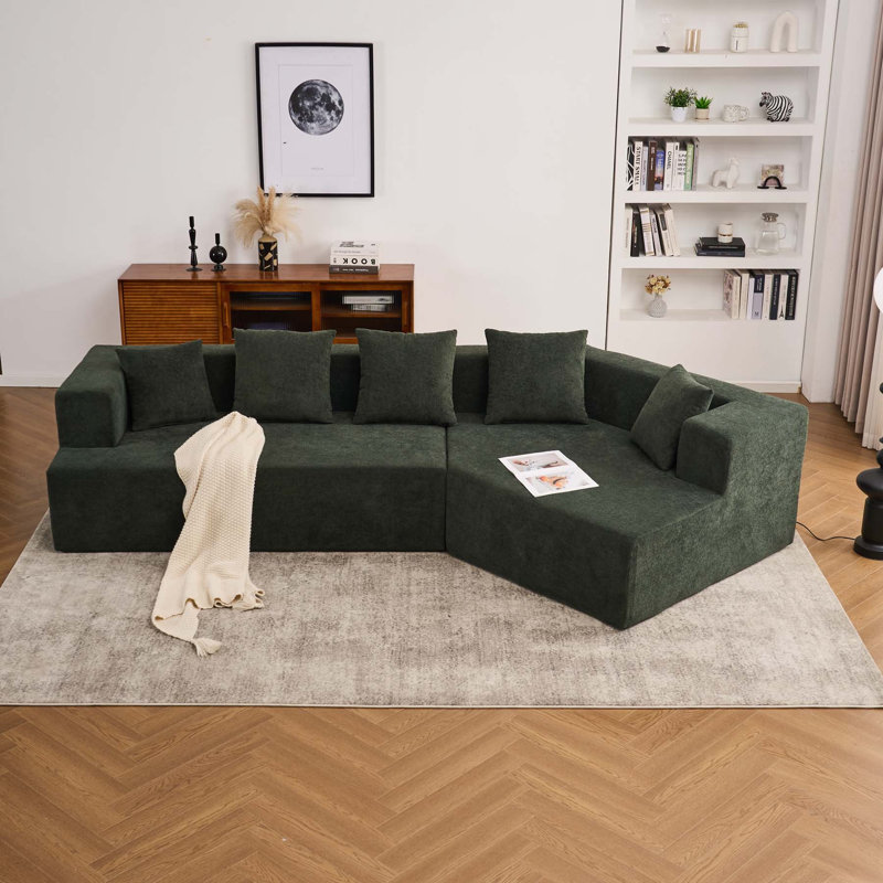 Canapé en mousse viscoélastique_Standard_W2363S00, Vert