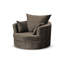 Upholstered Swivel Armchair-1903443029