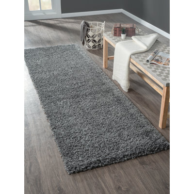 Shaggy Lush dark grey Rug