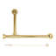 Drain de baignoire avec trop-plein Toe Tap-10466996