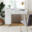 Bureau de coiffeuse Mid-Century moderne avec tiroirs
