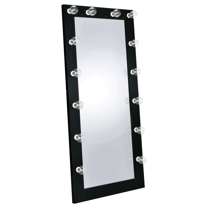 Miroir de plancher ultrabrillant 32 po x 71 po, Black