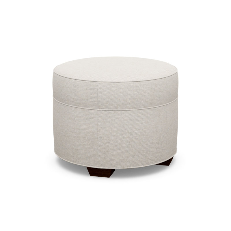 Ottoman Shop Round Ottoman, Walnut, 8938-70