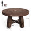 Table basse ronde en bois massif-238457755