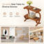 Solid Wood Cross Legs End Table-1262182208