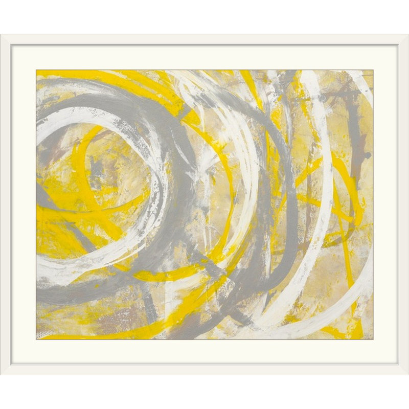 «Yellow Aura», impression, Cadre blanc, H 20 po x l 23 po x p 1 po