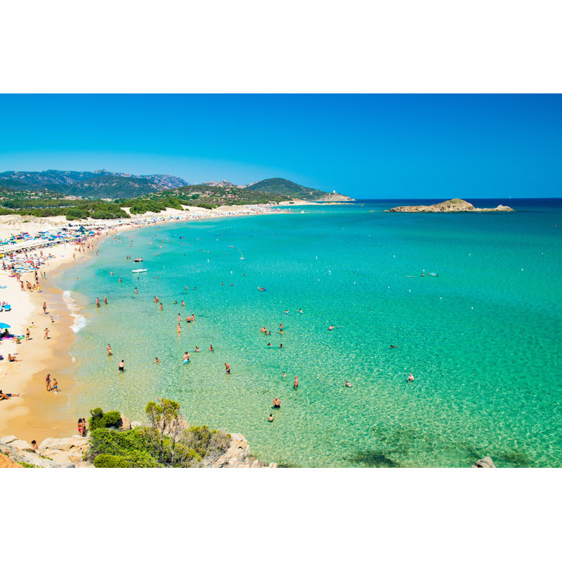 Bober Wonderful Beaches Of Chia by Isaac74 - Wrapped Canvas Print, 30cm H x 46cm W 3.8cm D