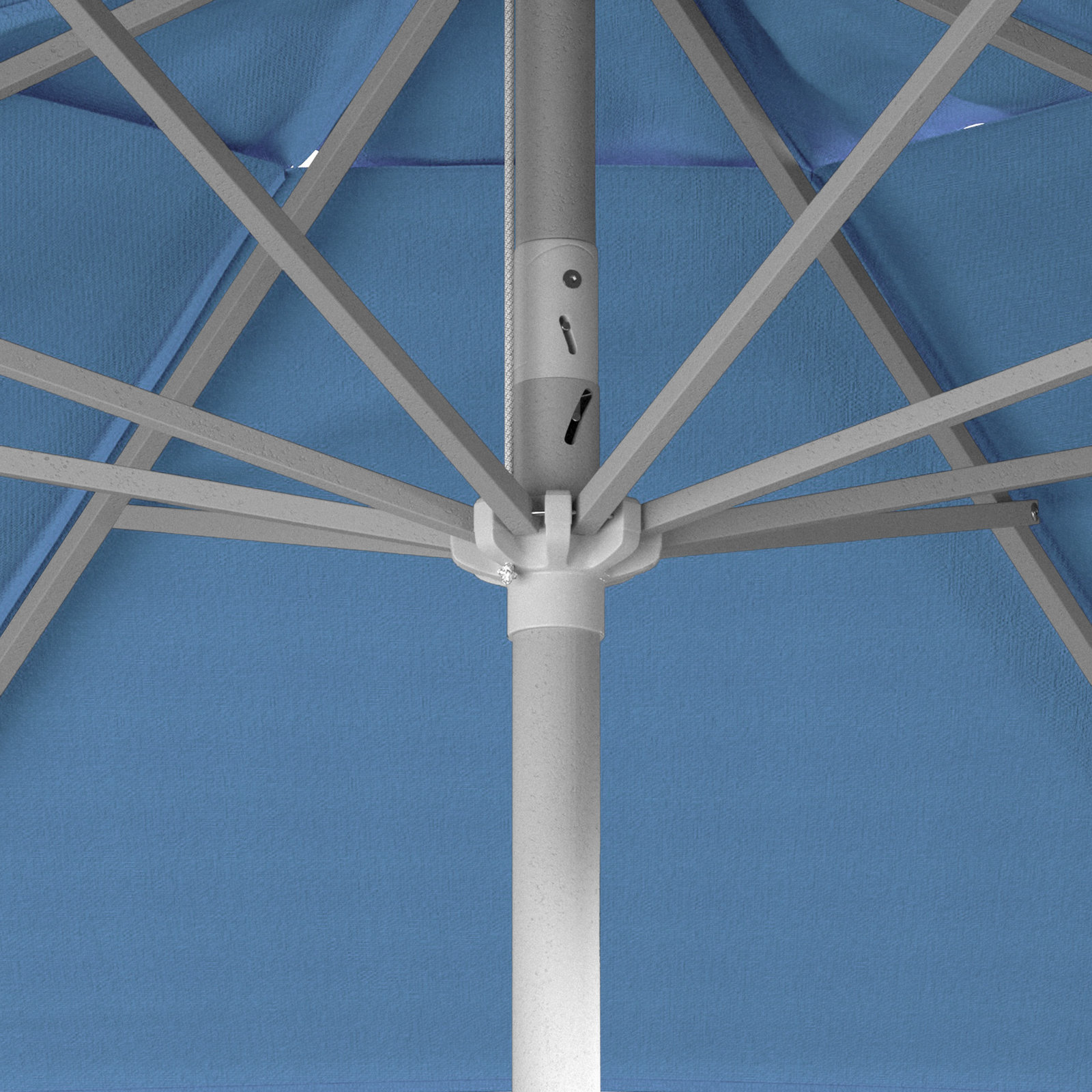 Kenne Sunbrella® Umbrella, 90" W x 90" D, Canvas Cyan Sunbrella® Canvas