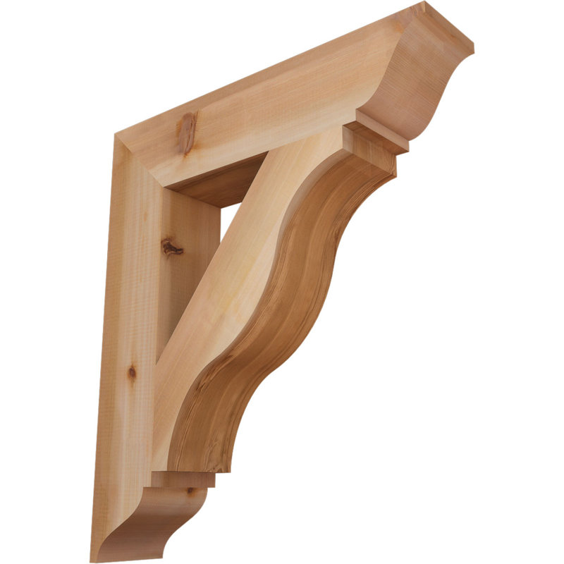 Support traditionnel Funston, H 32 po x l 5,5 po x P 28 po, Cèdre rouge de l'Ouest, Lisse