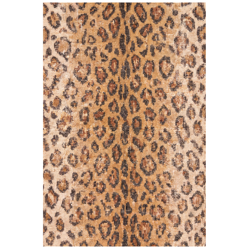 Tapis Dumortierite à motifs animaliers, or, crème, ivoire et noir, antidérapant, à poils courts, pour l'intérieur et l'extérieur, adapté aux animaux domestiques, salon, chambre, salle à manger, entrée, couloir, bureau, lavable