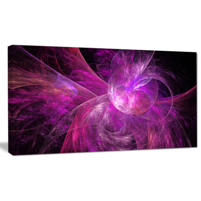 « purple fractal abstract illustration », impression sur toile